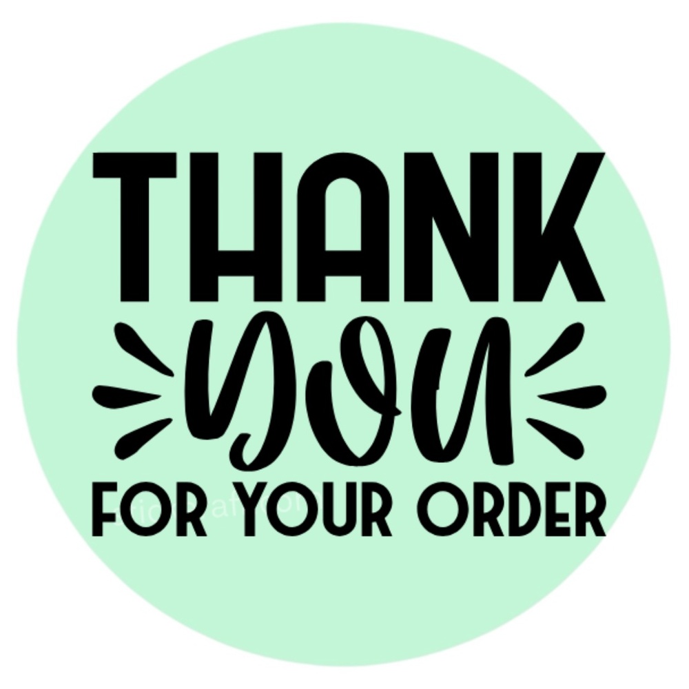 100 thank you for your order stickers | packaging supplies NWT​​​​ - Picture 3 of 11